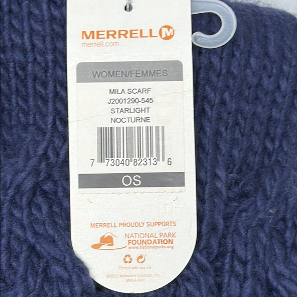 Merrell Navy Knit Scarf - Picture 5 of 5